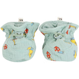 Bobo Choses Green Mush Monster Duo All Over Baby Booties
