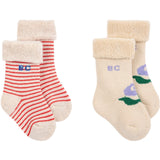 Bobo Choses Offwhite Bc Stamp Bloom Strømper Pak