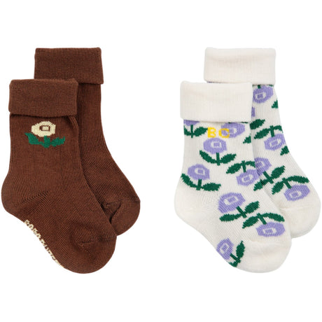 Bobo Choses Multicolor Stamp Bloom Strømper Pak