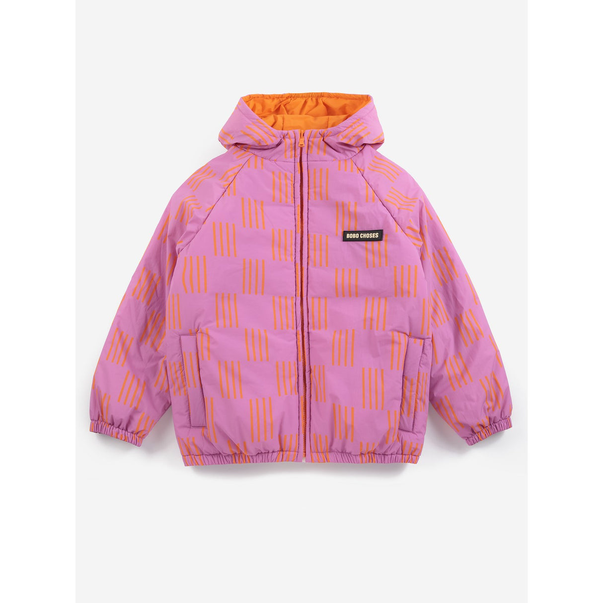 Bobo Choses Fuchsia Almost Moiré All Over Vendbar Anorak