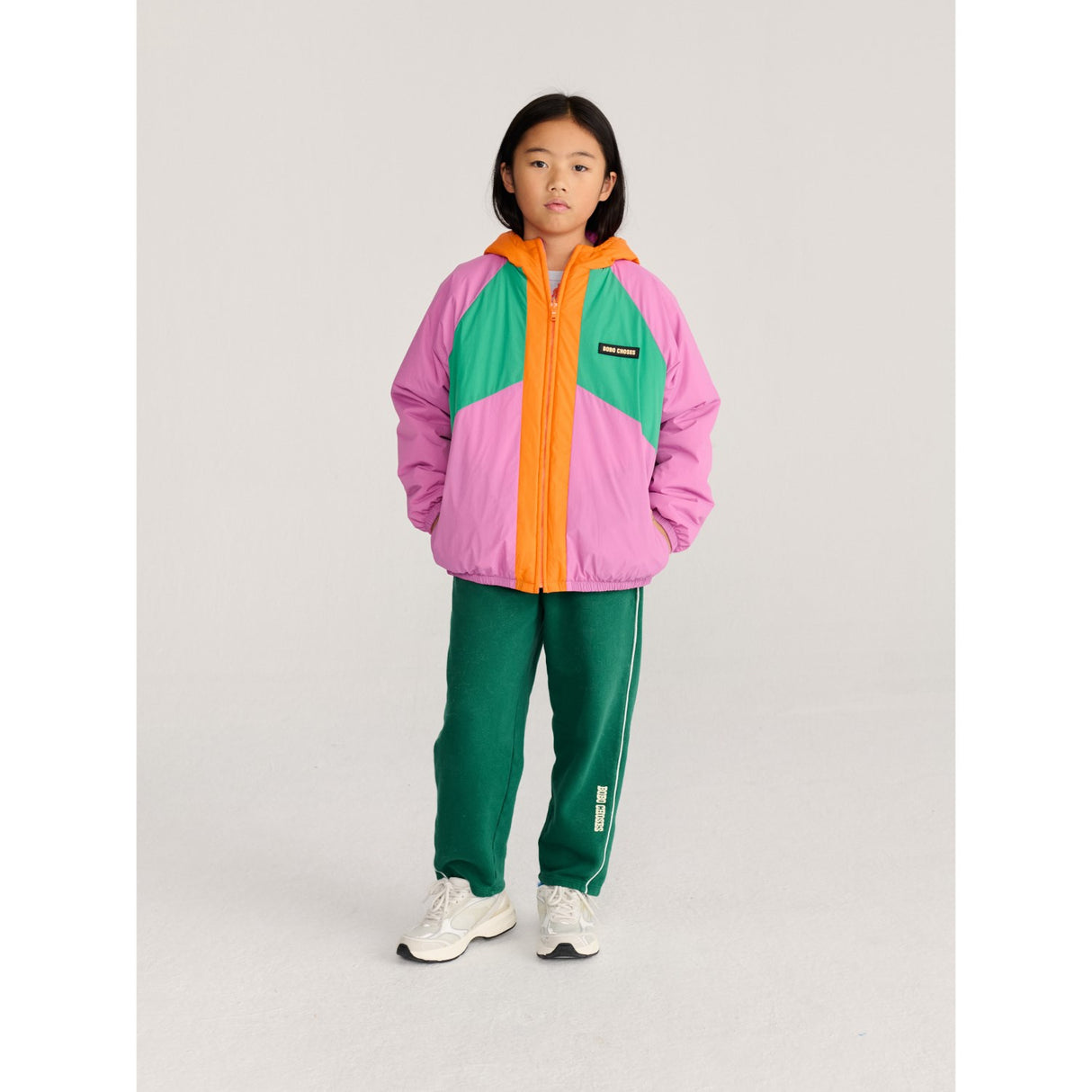 Bobo Choses Fuchsia Almost Moiré All Over Vendbar Anorak