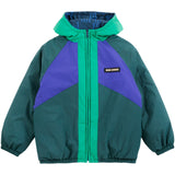 Bobo Choses Navy Blue Almost Moiré All Over Vendbar Anorak