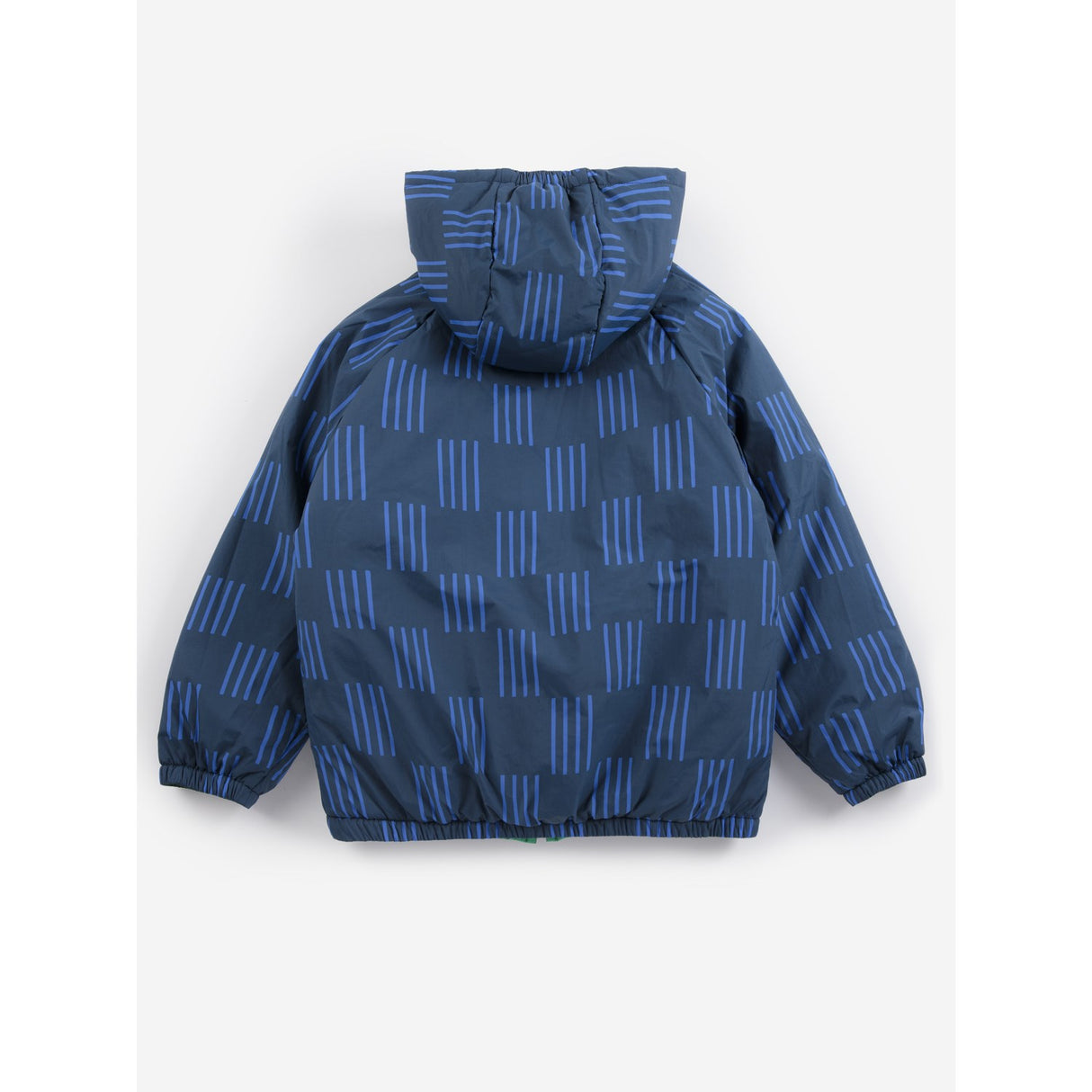 Bobo Choses Navy Blue Almost Moiré All Over Vendbar Anorak