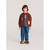 Bobo Choses Dark Brown Mush Monster Duo Zipped Cardigan