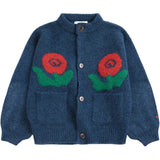 Bobo Choses Midnight Blue Stamp Bloom Cardigan