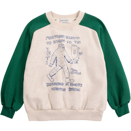 Bobo Choses Offwhite Mr. Footish Raglan Sweatshirt