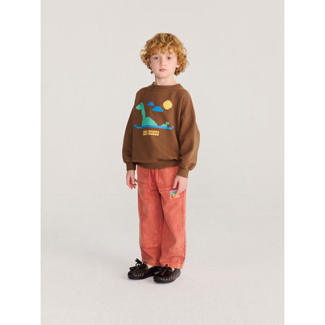 Bobo Choses Dark Brown Lake Monster Sweatshirt
