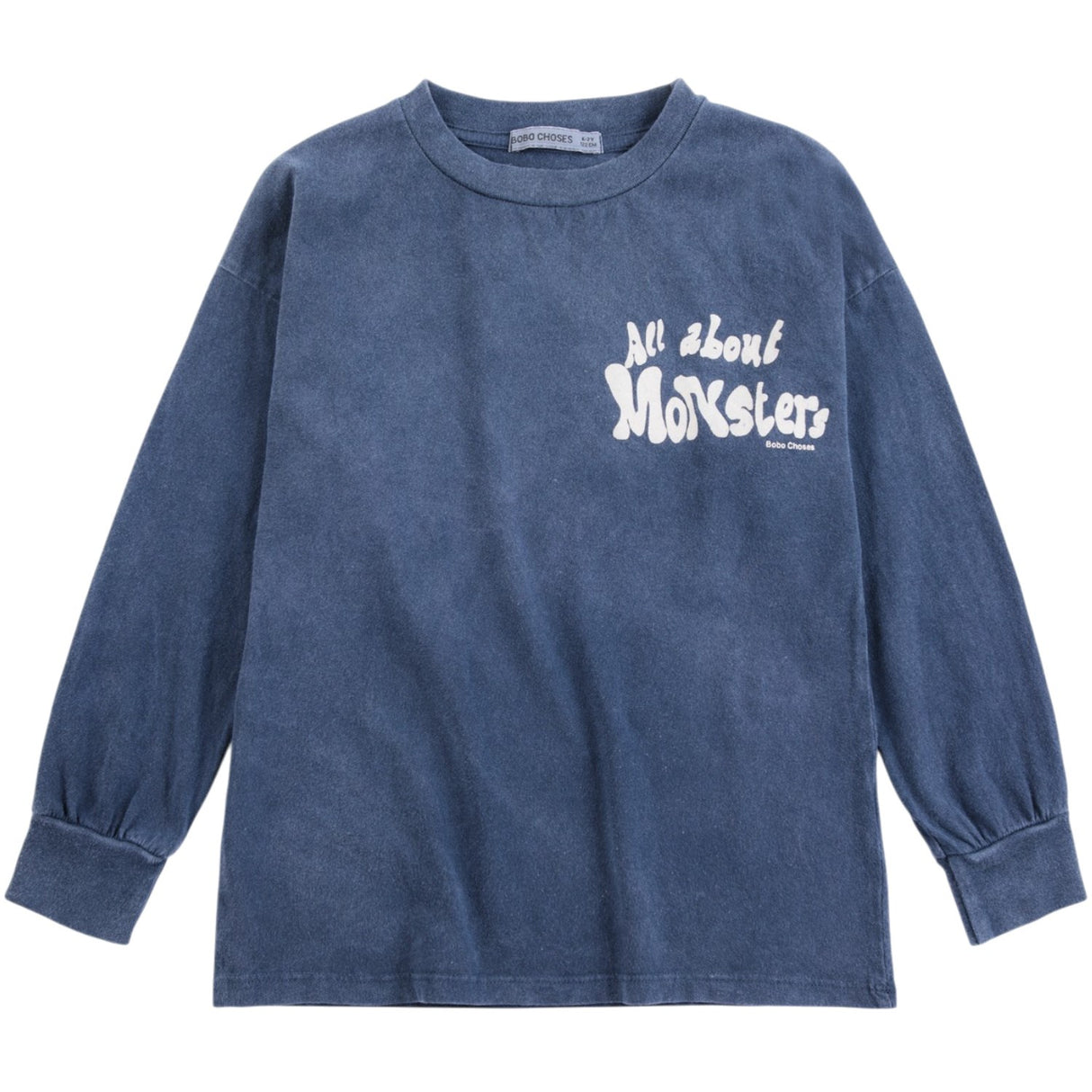 Bobo Choses Midnight Blue All About Monsters LS T-Shirt