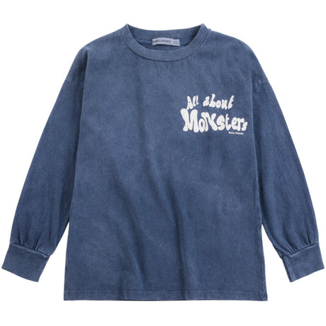Bobo Choses Midnight Blue All About Monsters LS T-Shirt