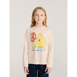 Bobo Choses Beige Mush Monster Duo LS T-Shirt