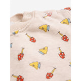 Bobo Choses Offwhite Mush Monster Duo All Over Sweatshirt