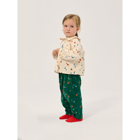 Bobo Choses Offwhite Blossom All Over Woven Bluse