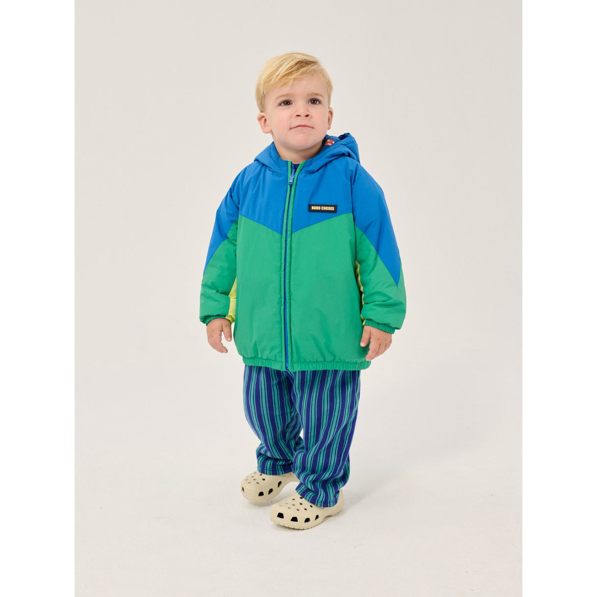 Bobo Choses Blue Mush Monster Duo All Over Vendbar Anorak