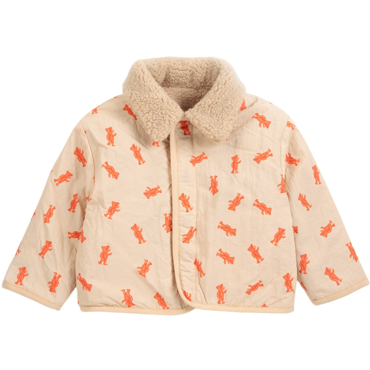 Bobo Choses Light Pink Softpaw Monster Sheepskin Vendbar Jakke