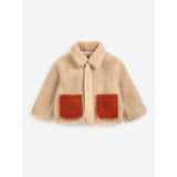 Bobo Choses Light Pink Softpaw Monster Sheepskin Vendbar Jakke