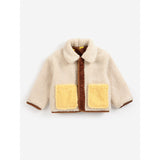 Bobo Choses Brown Pixel Abduction Sheepskin Vendbar Jakke