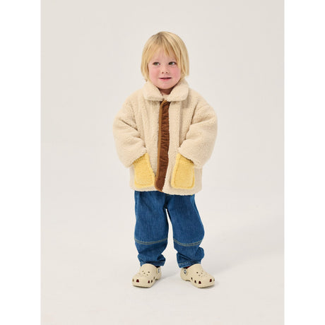 Bobo Choses Brown Pixel Abduction Sheepskin Vendbar Jakke