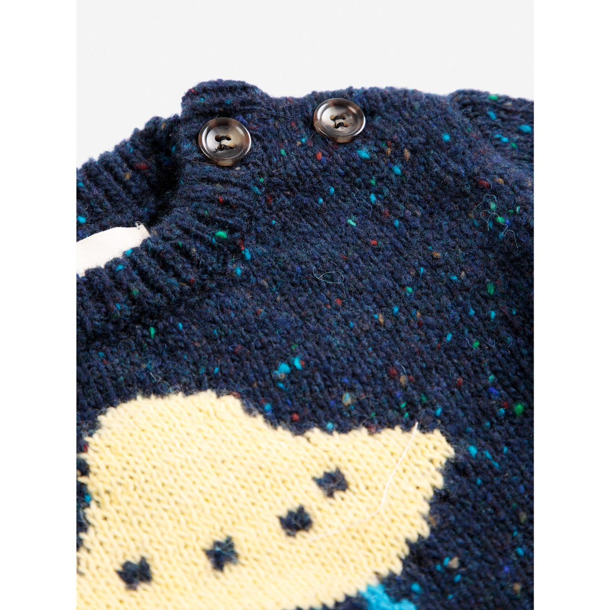 Bobo Choses Navy Blue Pixel Abduction Jumper