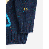 Bobo Choses Navy Blue Pixel Abduction Jumper