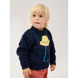 Bobo Choses Navy Blue Pixel Abduction Jumper