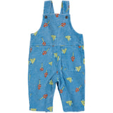 Bobo Choses Blue Mush Monster Duo All Over Corduroy Overall