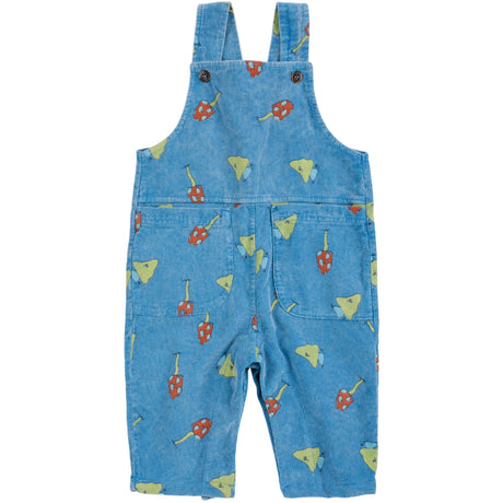 Bobo Choses Blue Mush Monster Duo All Over Corduroy Overall