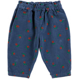 Bobo Choses Navy Blue Stamp Bloom All Over Corduroy Bukser