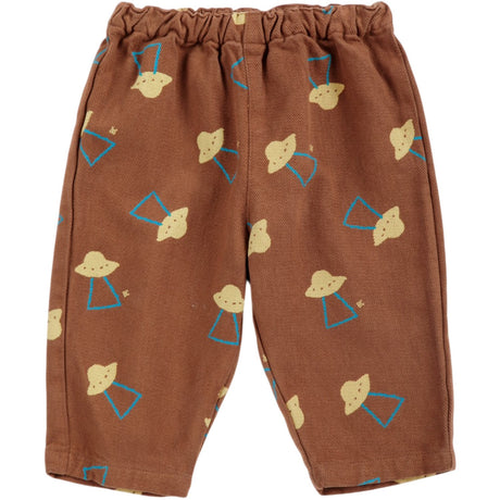 Bobo Choses Brown Pixel Abduction All Over Woven Bukser