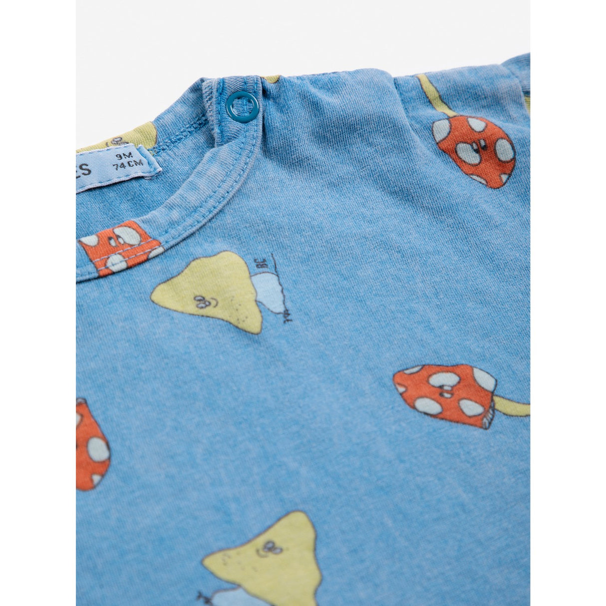 Bobo Choses Blue Mush Monster Duo All Over LS T-Shirt