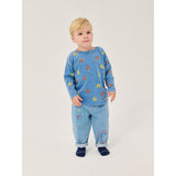Bobo Choses Blue Mush Monster Duo All Over LS T-Shirt