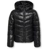 kids ONLY Black Kogkajsa Lys Quilt Hætte Jkt Otw Noos