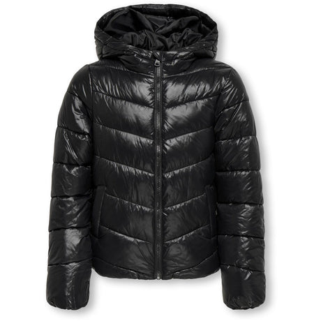 kids ONLY Black Kogkajsa Lys Quilt Hætte Jkt Otw Noos