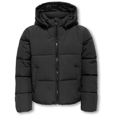 kids ONLY Black Kogdolly Life Sht Puffer Jakke Otw Noos