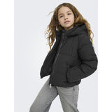 kids ONLY Black Kogdolly Life Sht Puffer Jakke Otw Noos