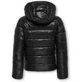kids ONLY Black Kogkajsa Lys Quilt Hætte Jkt Otw Noos