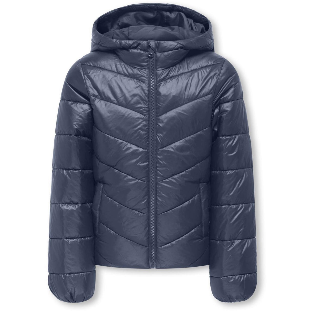 kids ONLY Vintage Indigo Kogkajsa Lys Quilt Hætte Jkt Otw Noos