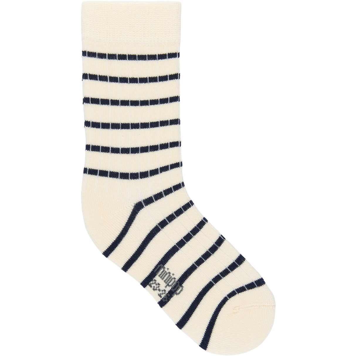 minipop® Navy/Off White Minipop Bambus Strømper Stripe