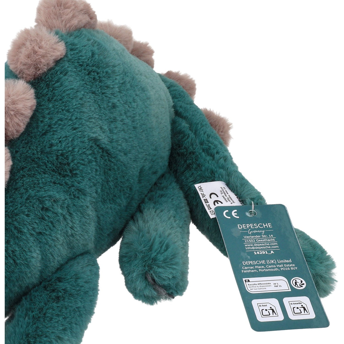 Dino World + Action Green Dinosaur Plys 50 Cm