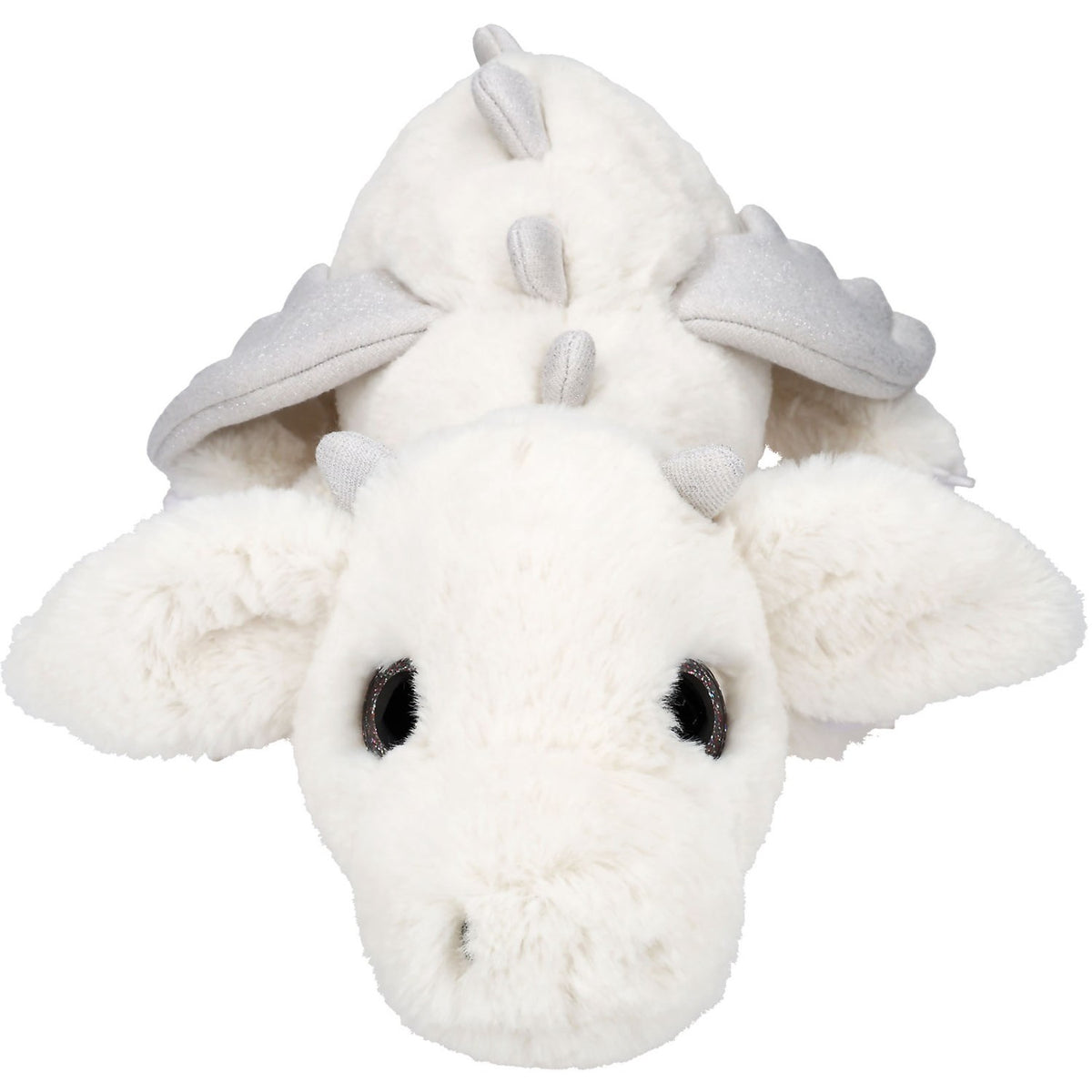 Dino World + Action White Snukis Drage Plys Med Glitter Vinger 65 Cm