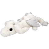 Dino World + Action White Snukis Drage Plys Med Glitter Vinger 65 Cm