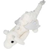 Dino World + Action White Snukis Drage Plys Med Glitter Vinger 65 Cm