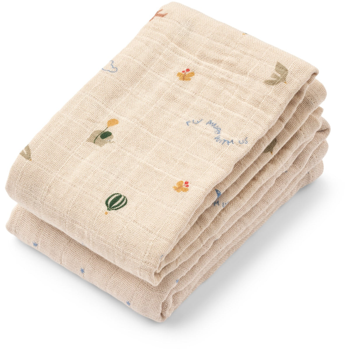 LIEWOOD Star / Flying Mix Lewis Muslin Cloth 2-Pak