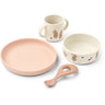 LIEWOOD Wild Child / Rosey Vivi Printed Tableware Sæt