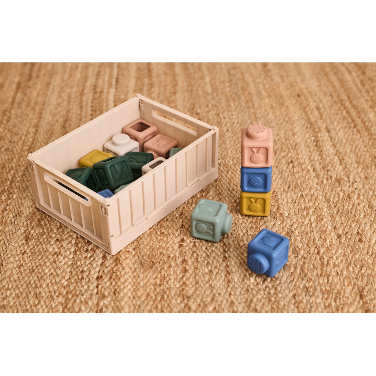 LIEWOOD Beach Blue Multi Mix Veda Multifunctional Building Klodser 18-pack