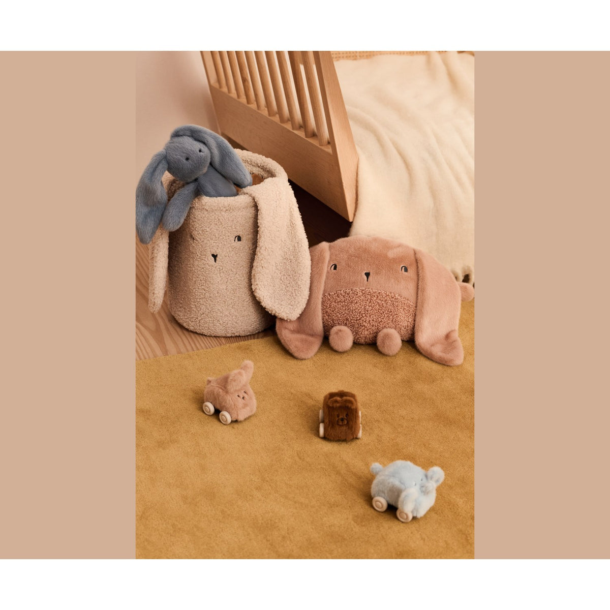 LIEWOOD Mist Morley Rabbit Pile Kurv