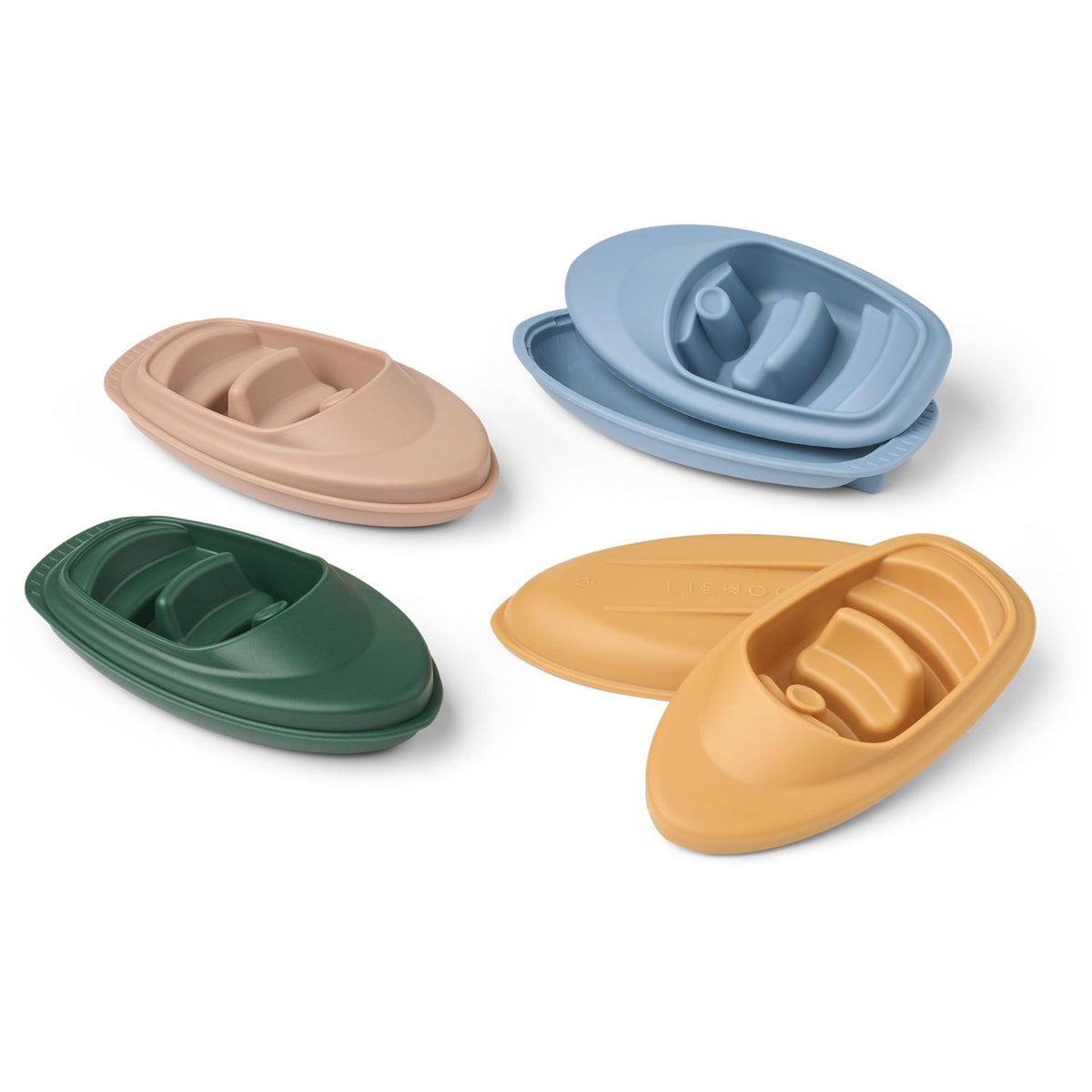 LIEWOOD Beach Blue Multi Mix Corin Boats 4-Pak