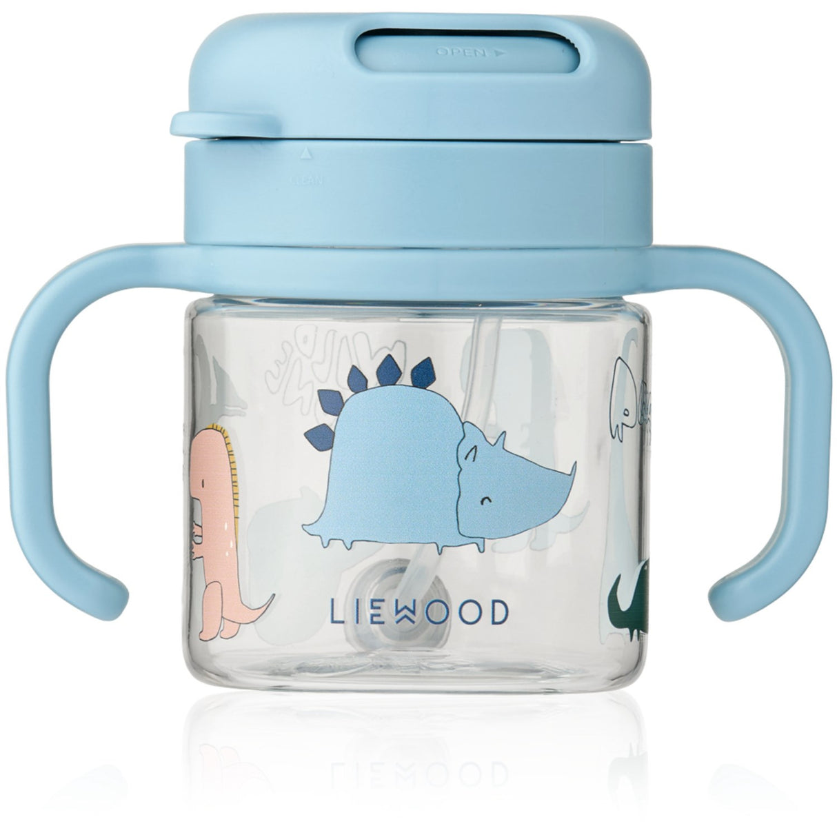 LIEWOOD Dino Roar / Sandy Kai Tritan Sugerør Kop 280ml