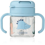 LIEWOOD Dino Roar / Sandy Kai Tritan Sugerør Kop 280ml
