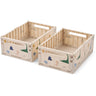 LIEWOOD Dino Roar / Sandy Weston Printed Opbevaring Æske M 2-pack