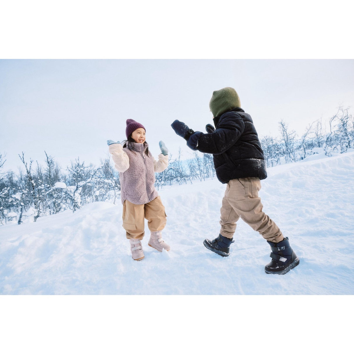 Ecco Vinterstøvle Violet Ice/Irredecent/Violet Ice Urban Snowb 2.0 2 Velcro